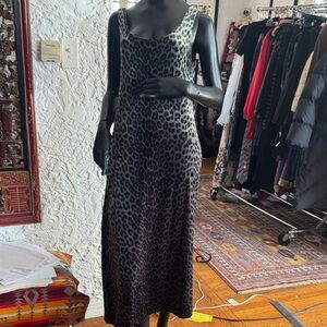 Leopard Print Midi Dress